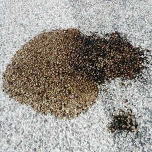 oil stained on the floor